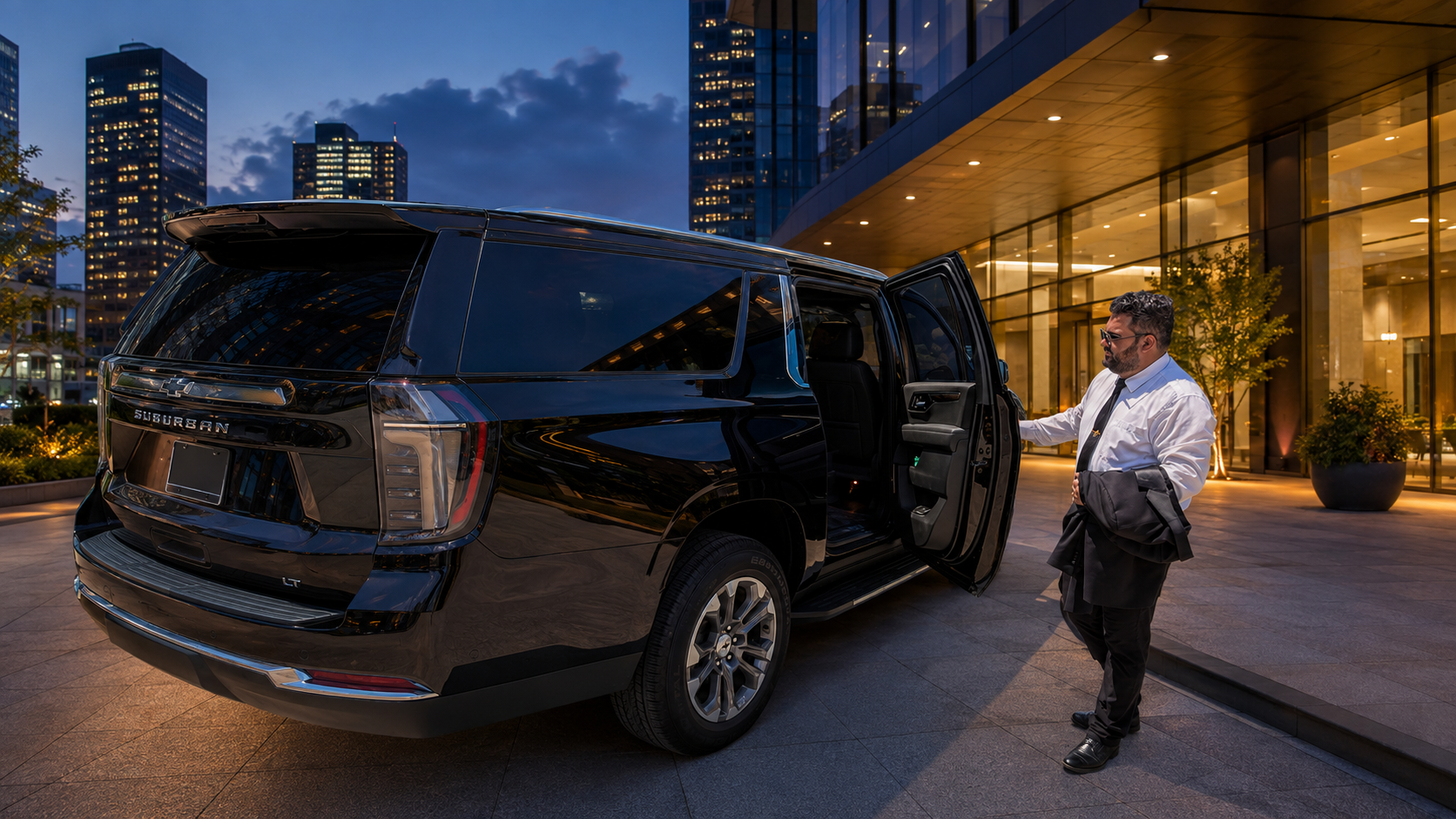 Euvico Executive chauffeur with a black Chevrolet Suburban in Houston
